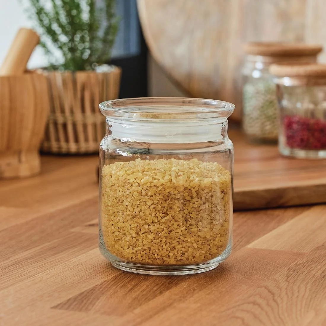 Luminarc Pure Jars with Glasses Lids 750ml (6 Pack) - Image 6