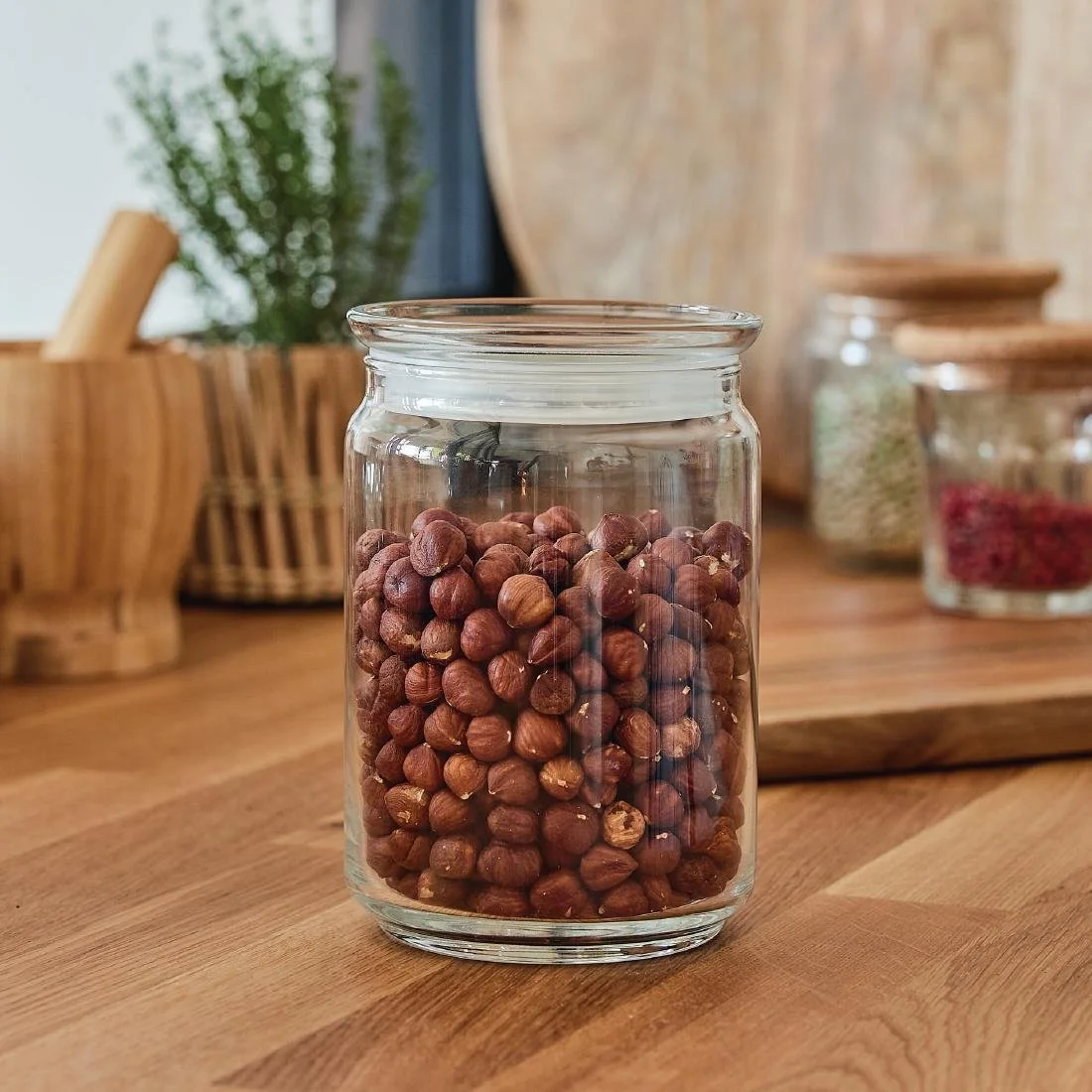 Luminarc Pure Jars with Glasses Lids 1Ltr (6 Pack) - Image 4