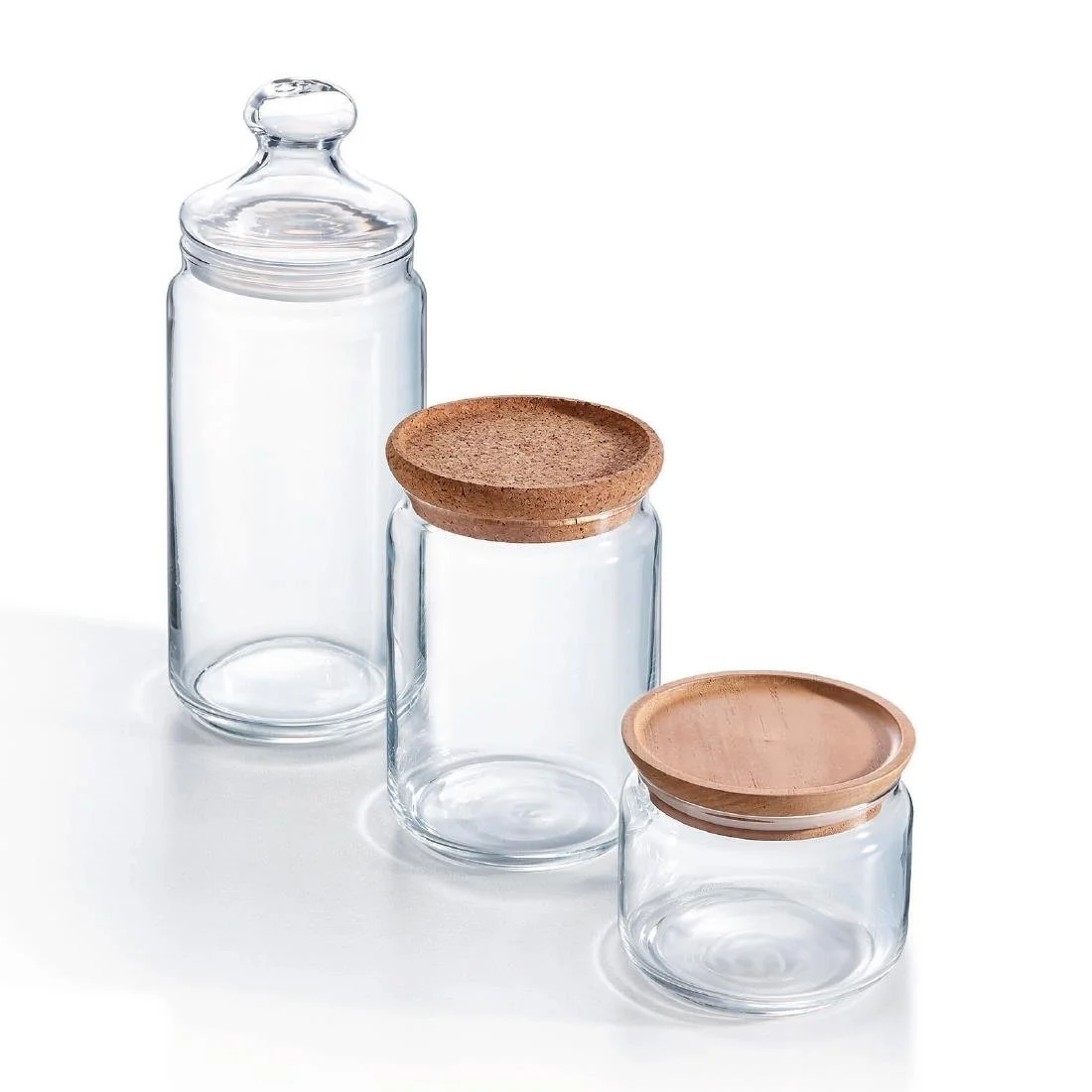 Luminarc Pure Jars & Wood Lids 500ml (6 Pack) - Image 3