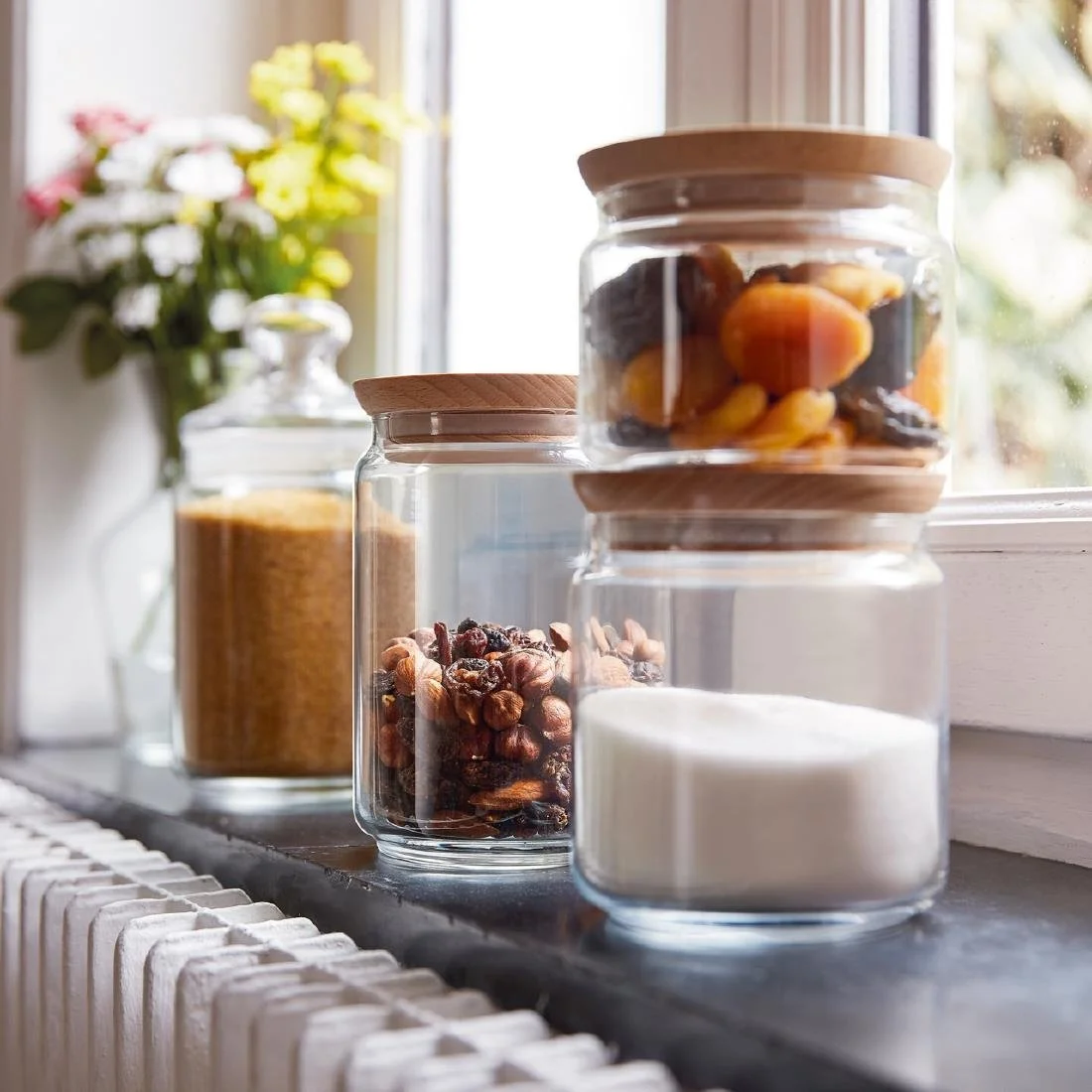 Luminarc Pure Jars & Wood Lids 500ml (6 Pack) - Image 4