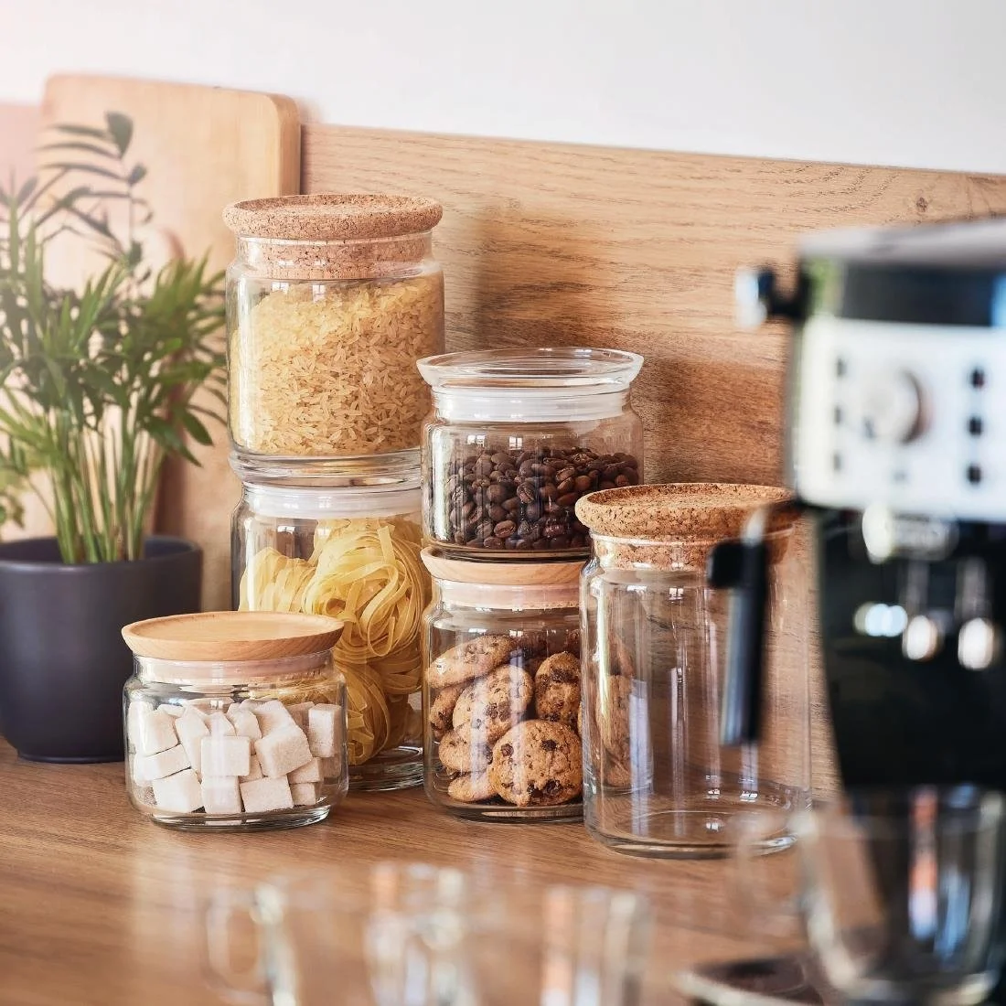 Luminarc Pure Jars & Wood Lids 500ml (6 Pack) - Image 5