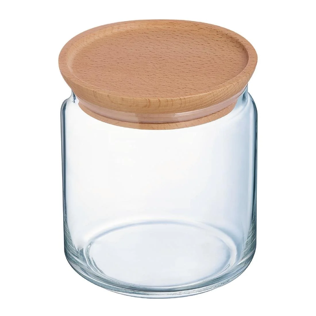 Luminarc Pure Jars & Wood Lids 750ml (6 Pack) - Image 1