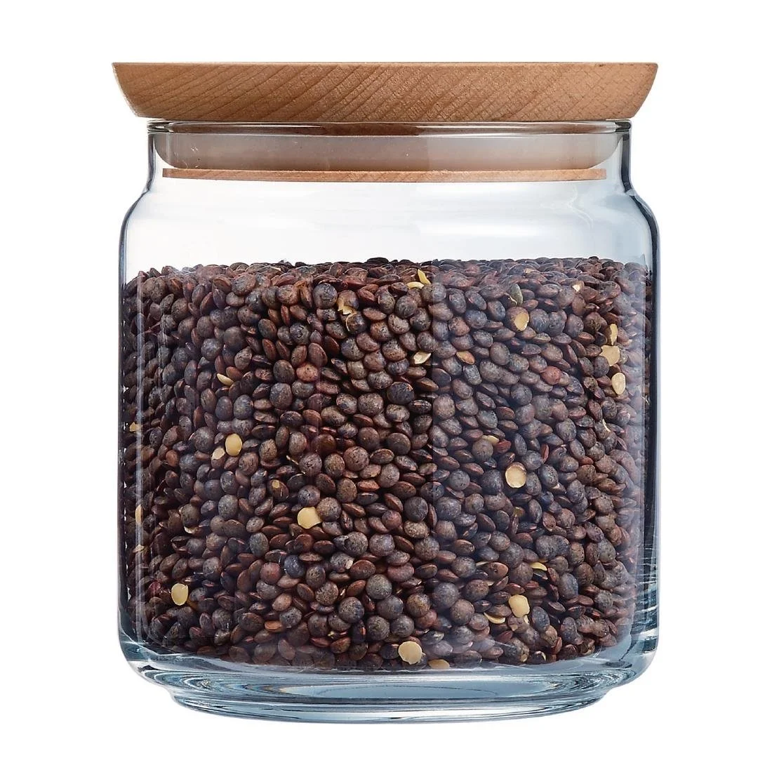 Luminarc Pure Jars & Wood Lids 750ml (6 Pack) - Image 2