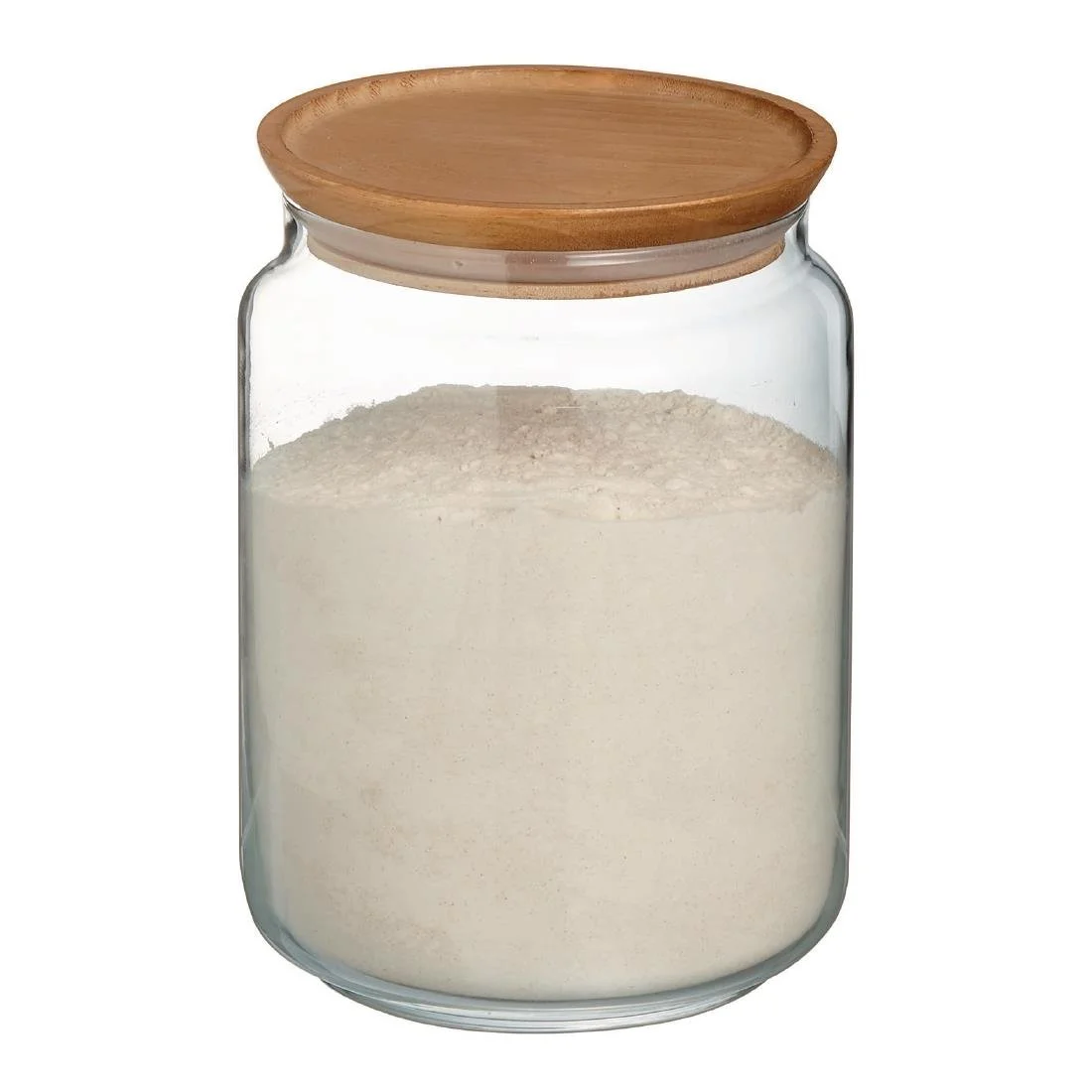 Luminarc Pure Jars & Wood Lids 2Ltr (6 Pack) - Image 3