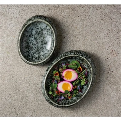 Playground Blue Pearl Oval Bowls 230x170mm - Image 1