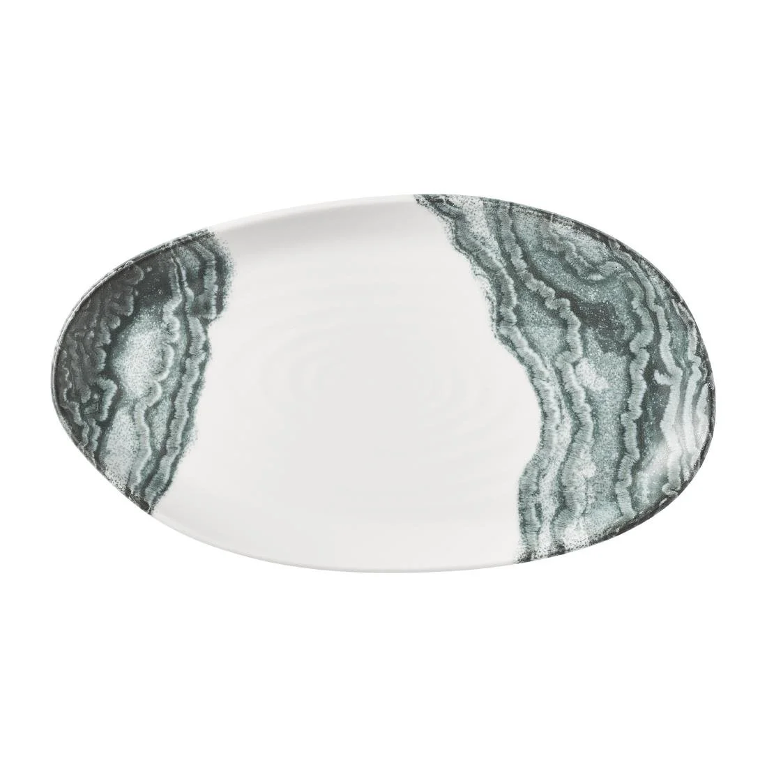 Churchill Tide Organic Platters Black 260x150mm (6 Pack) - Image 1