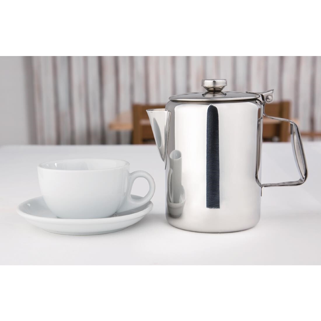 Olympia Concorde Coffee Pot Stainless Steel 32oz