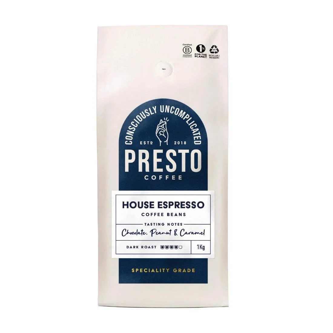 Presto Coffee House Espresso Coffee Beans 1kg - Image 1