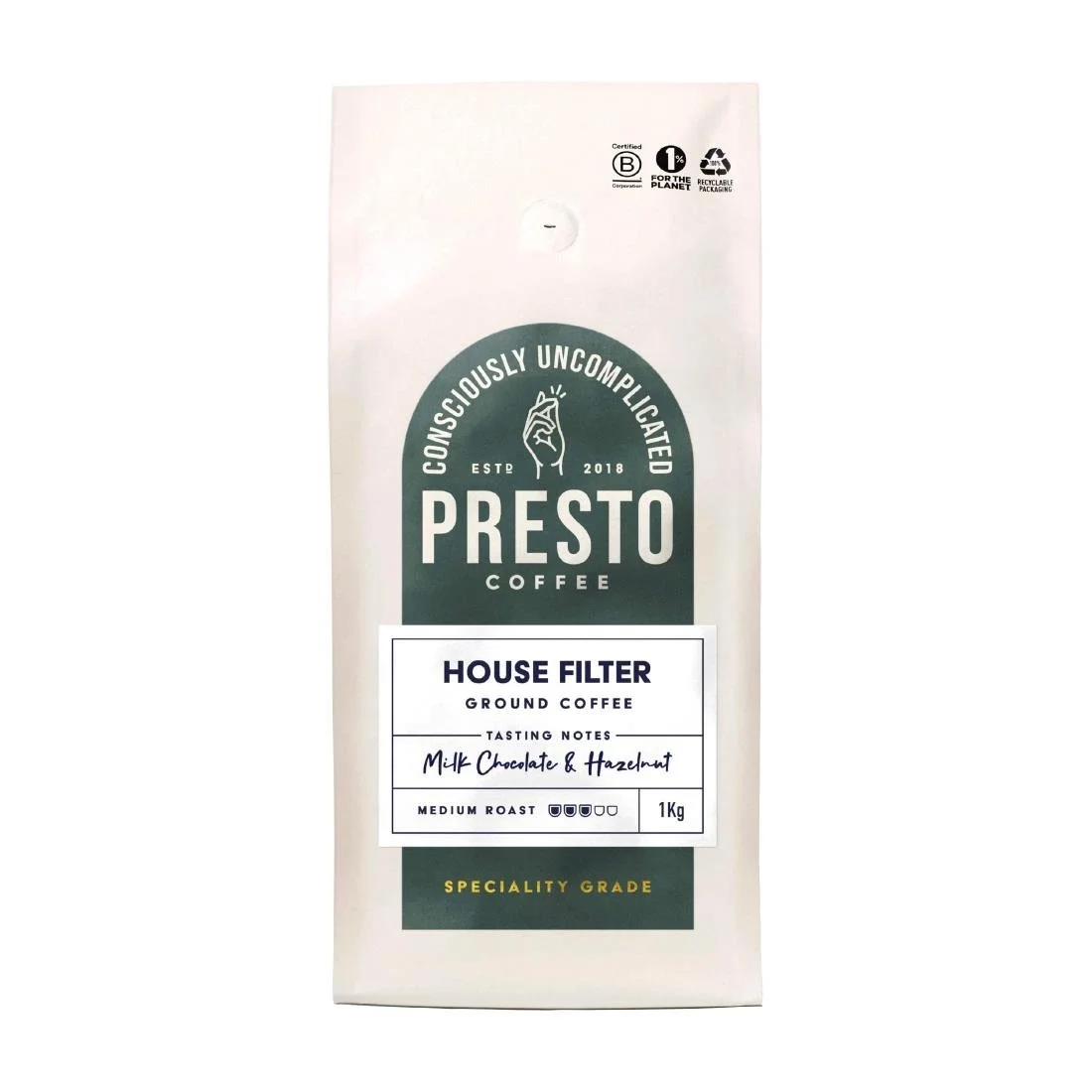 Presto Coffee House Filter Ground Coffee 1kg - Image 1