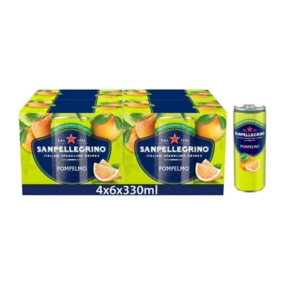 San Pelligrino Grapefruit Cans 330ml (24 Pack) - Image 1