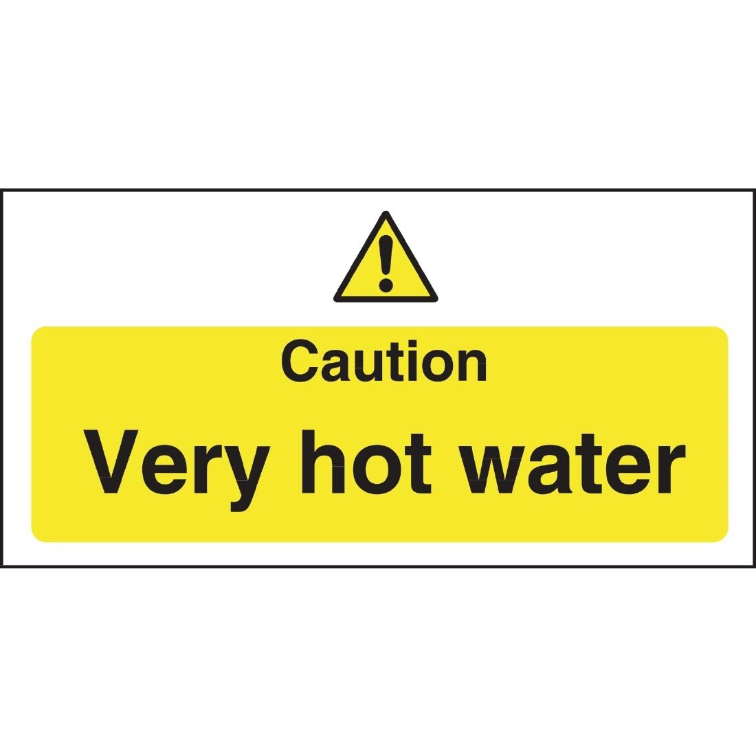Vogue Caution Very Hot Water Sign