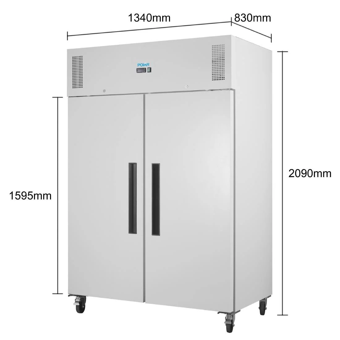 Polar G-Series Upright Double Door Freezer White 1152Ltr - Image 7