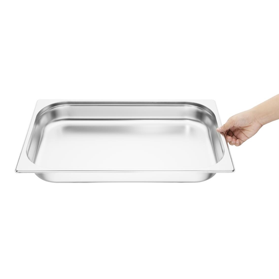 Vogue Stainless Steel 1/1 Gastronorm Pans 65mm Set of 6