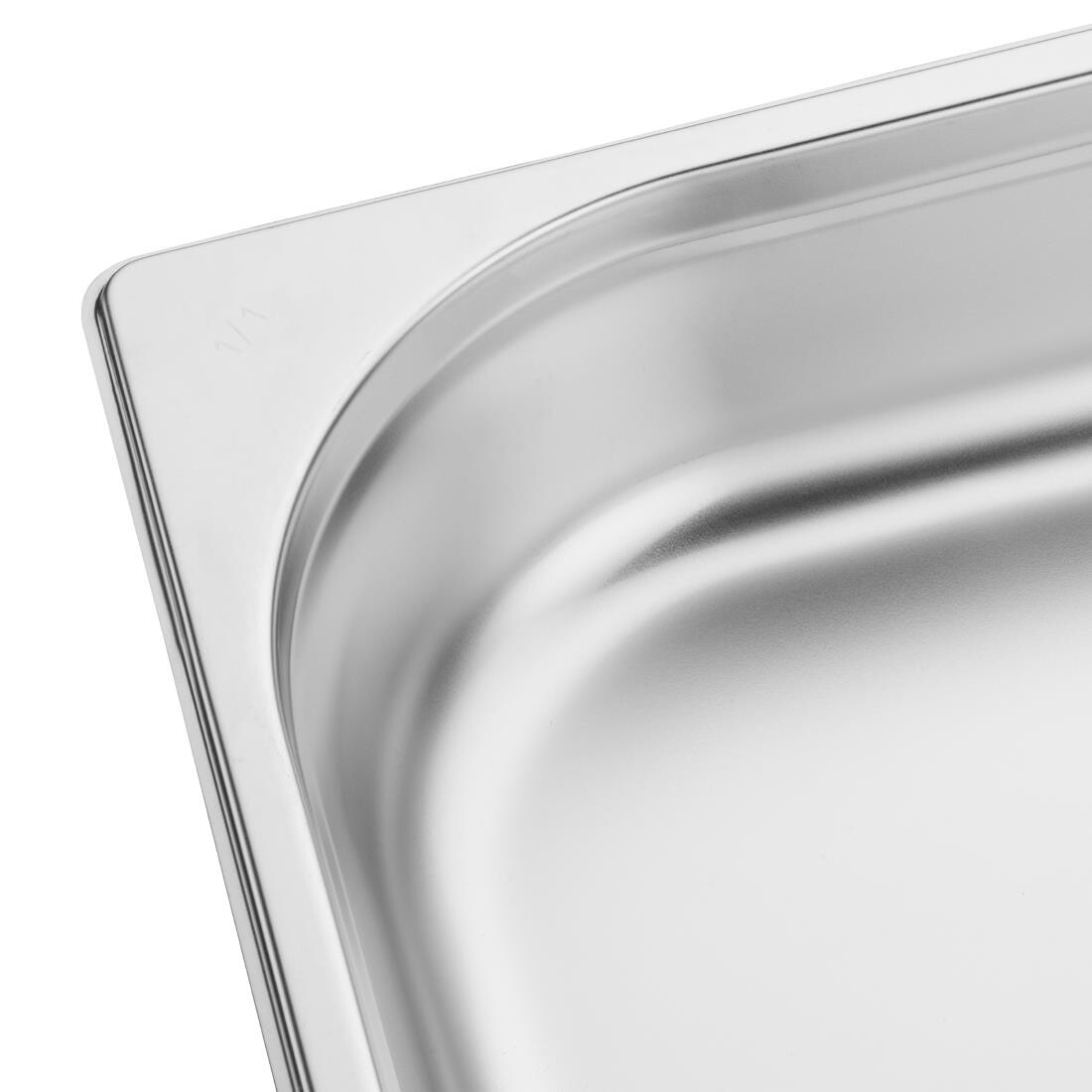 Vogue Stainless Steel 1/1 Gastronorm Pans 65mm Set of 6