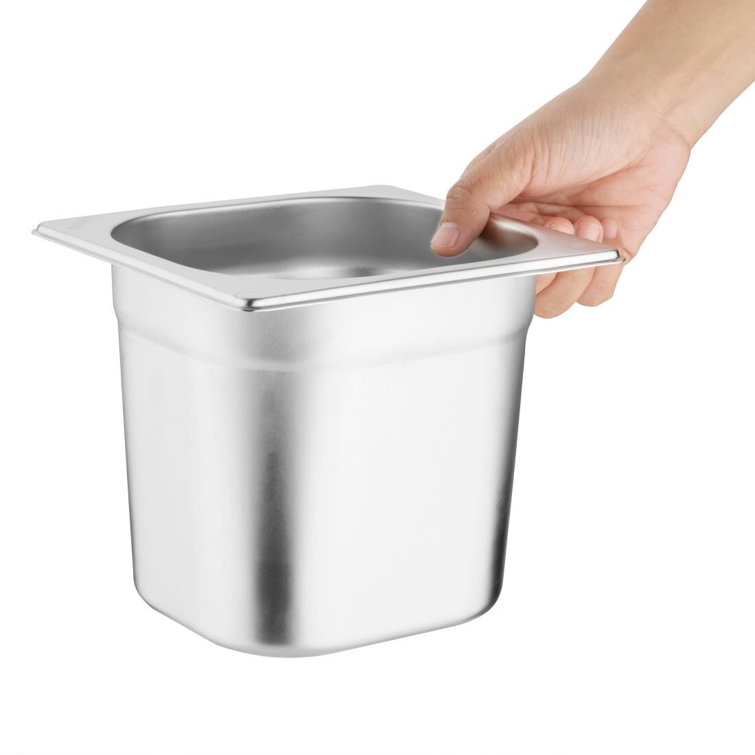 Vogue Stainless Steel Gastronorm Pan Set 6 x 1/6 with Lids