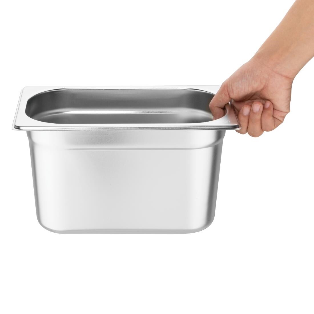 Vogue Stainless Steel Gastronorm Set 4 1/4 with Lids