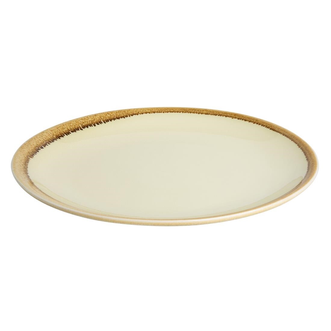 Olympia Kiln Round Coupe Plate Sandstone 230mm