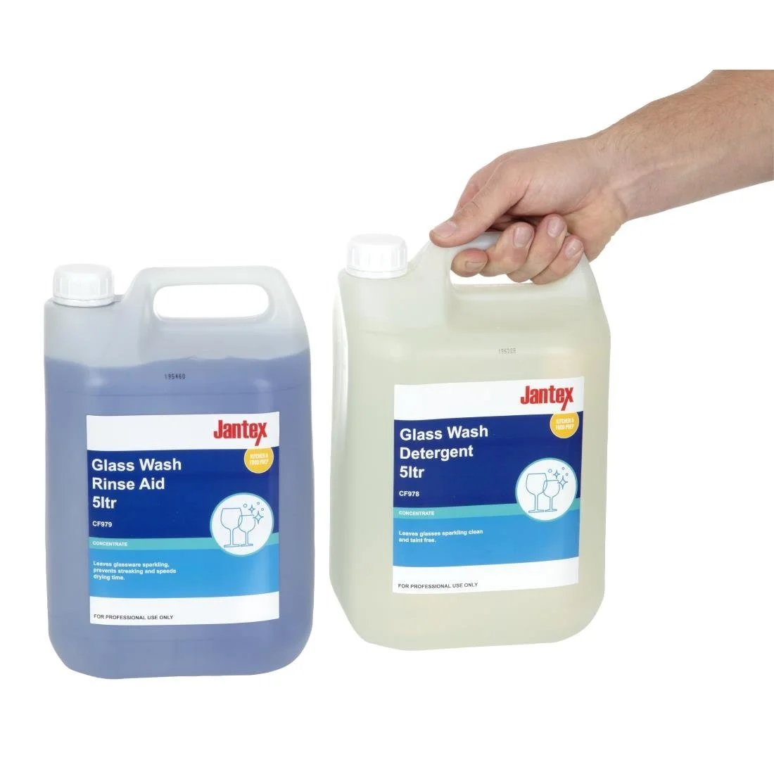 Jantex Glasswasher Detergent and Rinse Aid Concentrate 5Ltr (2 Pack) - Image 4