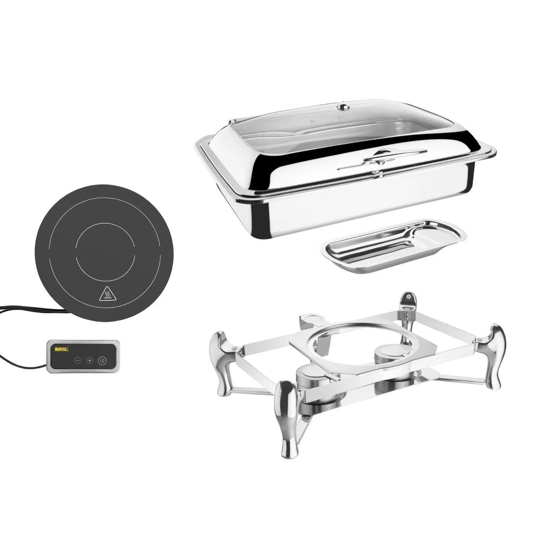 Olympia 1/1 Induction Chafer - Stand & Induction Heater Set - Image 1