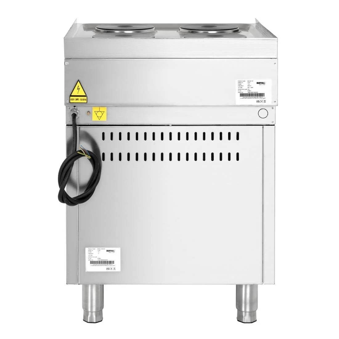 Buffalo 600 Series Freestanding 4 Plate Electric Hob 7kW - Image 8