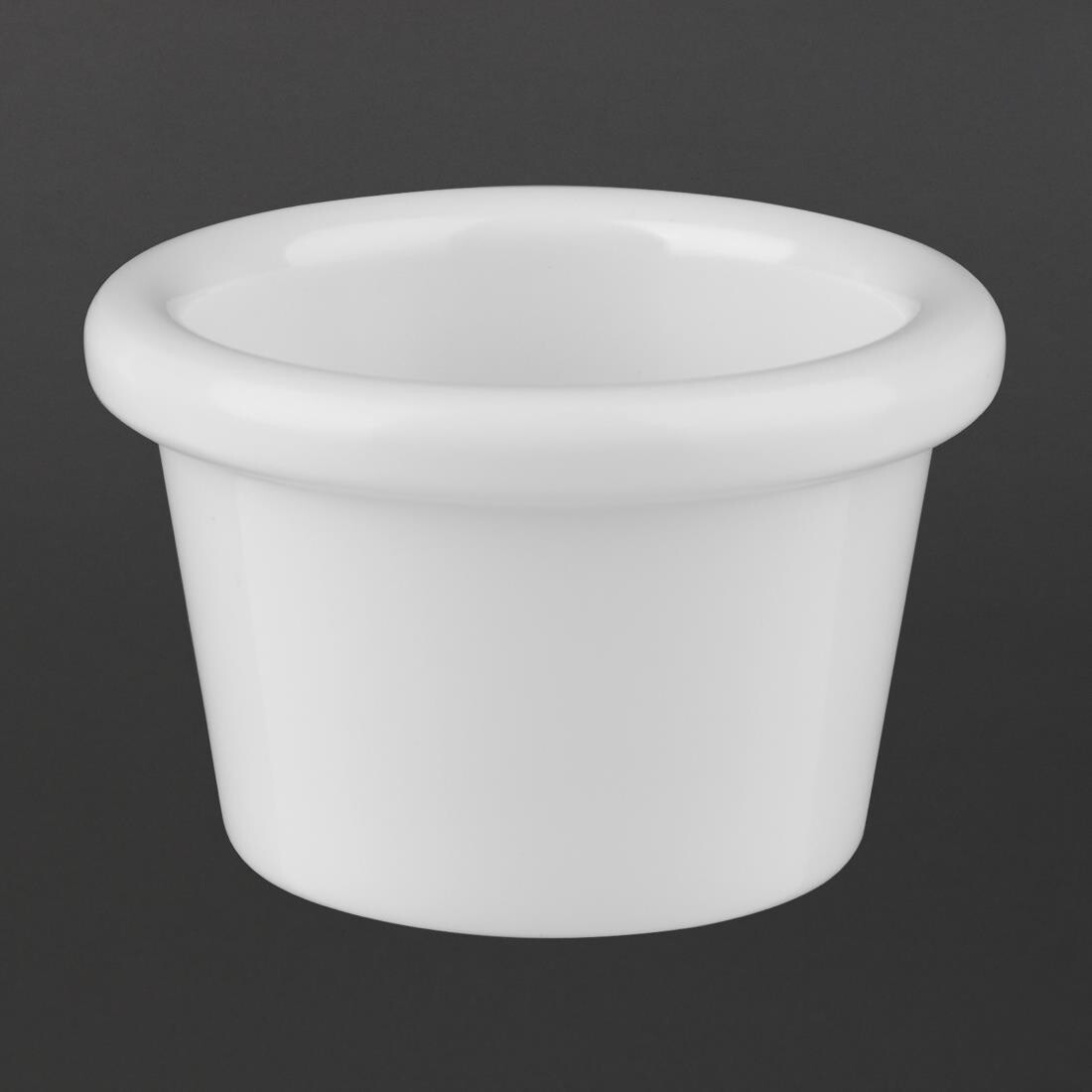 Kristallon Melamine Plain Ramekins White 63mm