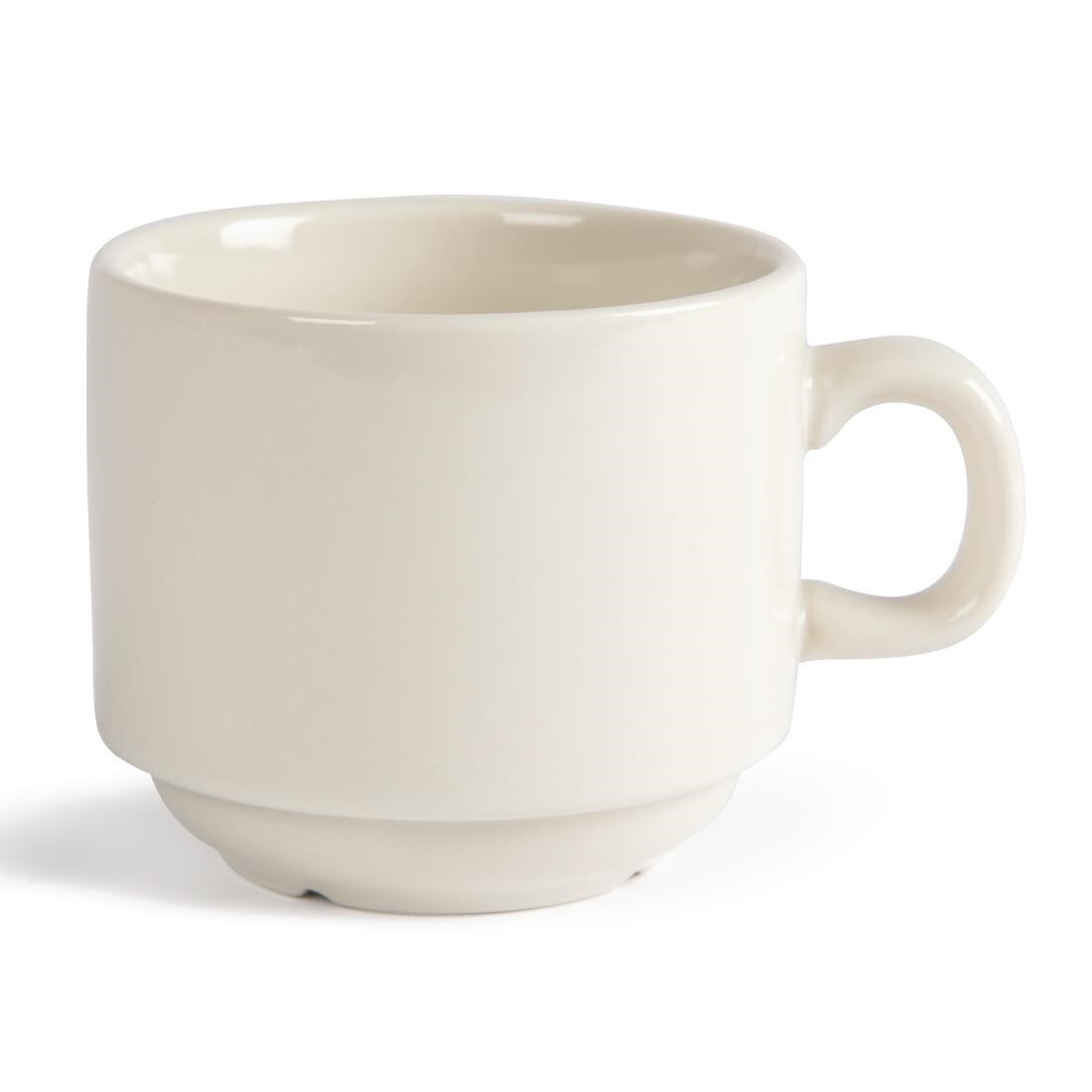 Olympia Ivory Stacking Tea Cups 206ml 7.5oz