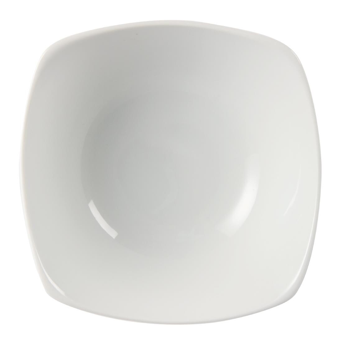 Olympia Whiteware Rounded Square Bowls 140mm