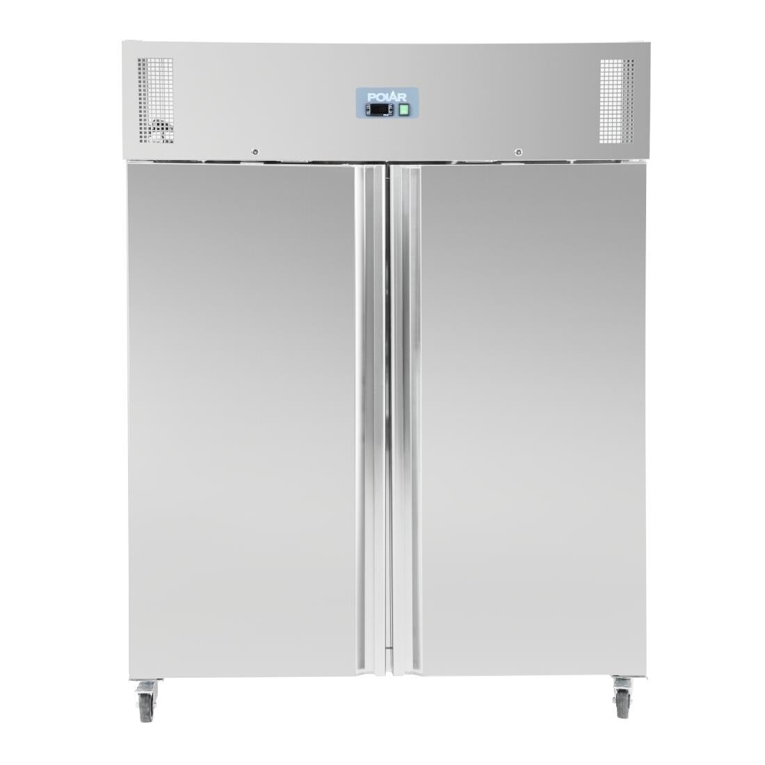 Polar Heavy Duty Double Door Freezer Stainless Steel 1300Ltr