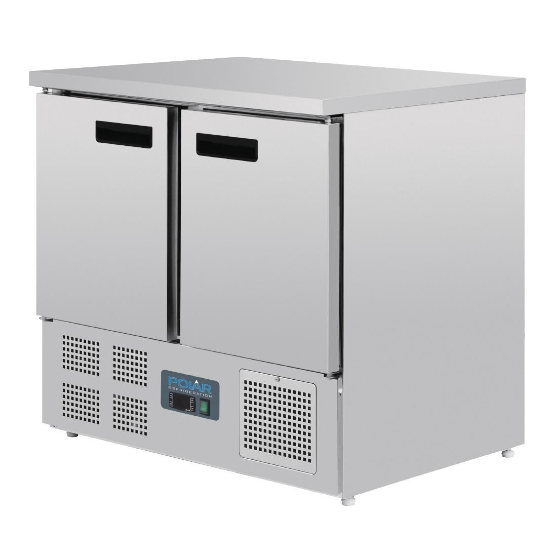 Polar 2 Door Compact Counter Fridge 240Ltr