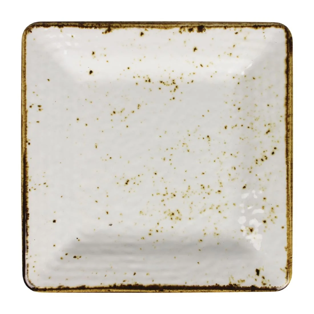 Steelite Craft Melamine Square Plates White 228mm (6 Pack) - Image 1