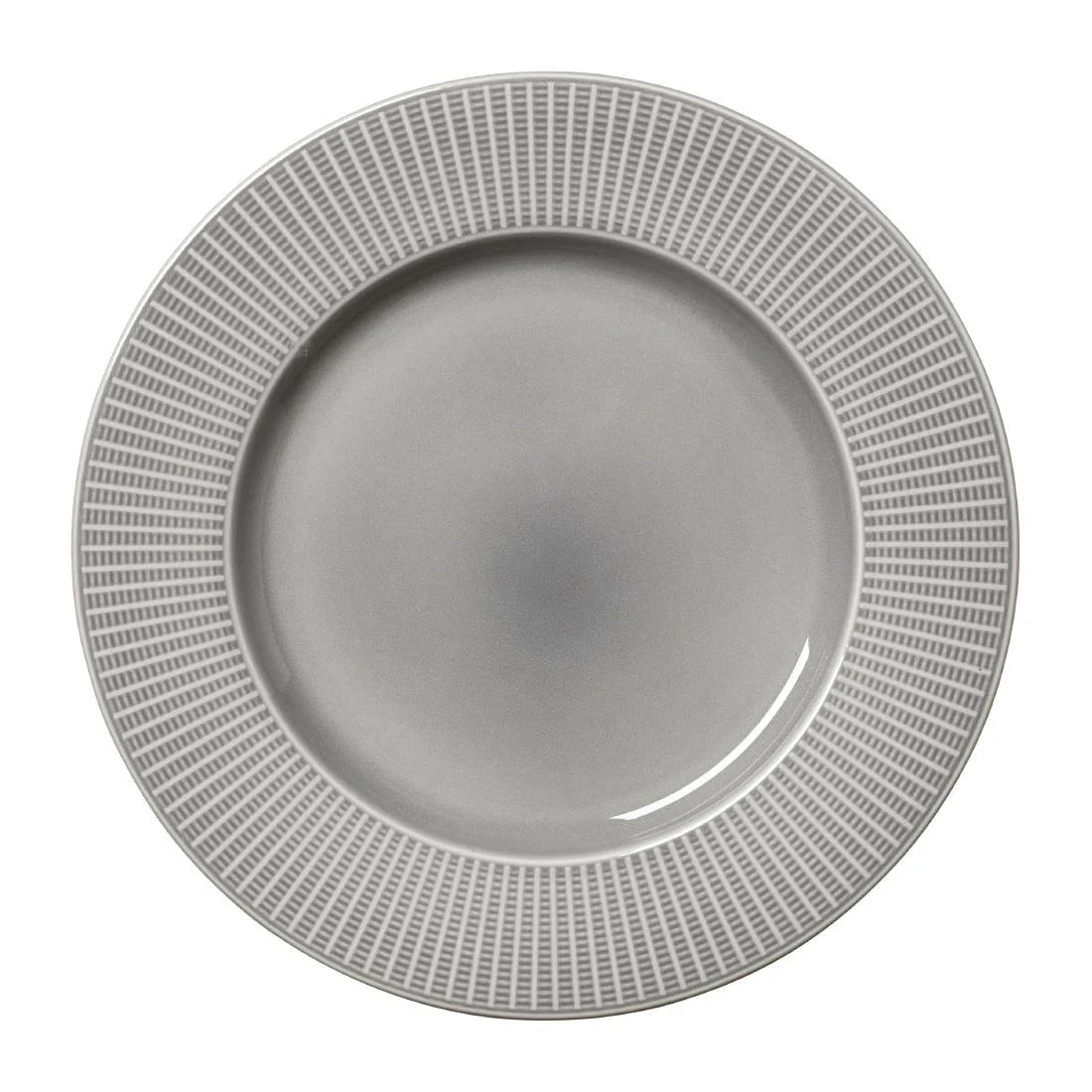 Steelite Willow Mist Gourmet Plates Large Well Grey 285mm (6 Pack) - Image 1