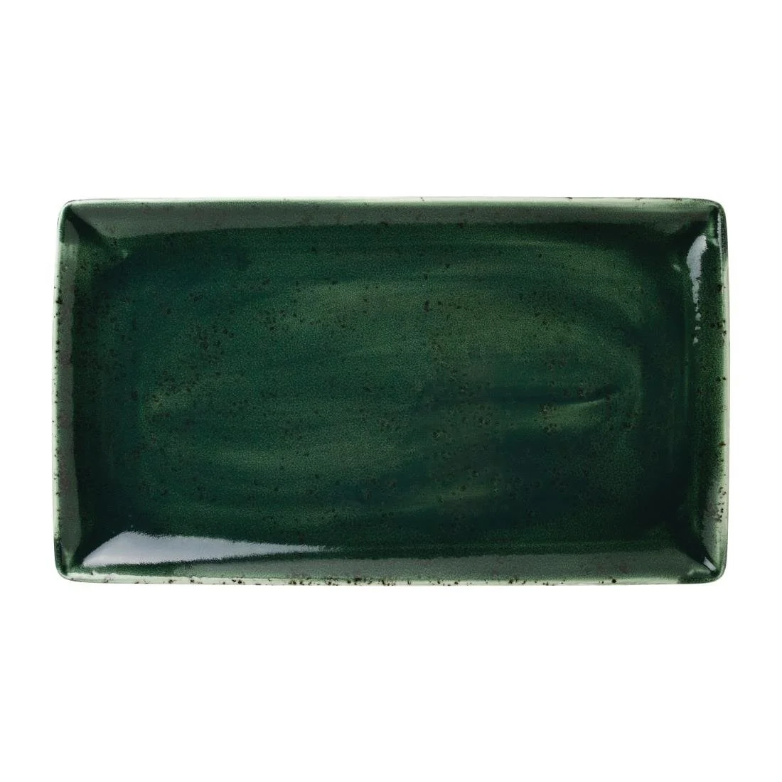 Steelite Vesuvius Rectangle Three Burnt Emerald 330x 190mm (12 Pack) - Image 1