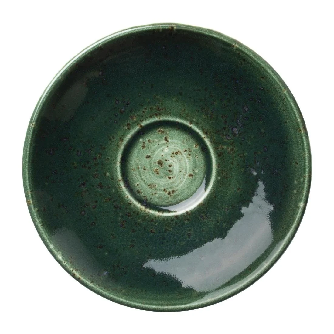 Steelite Vesuvius Burnt Emerald Saucers 125mm (12 Pack) - Image 1