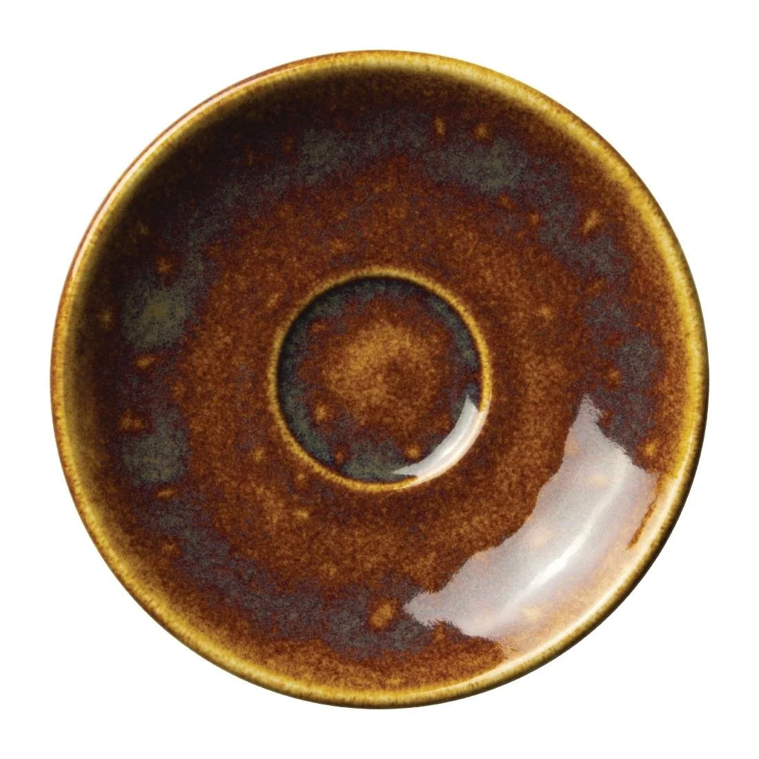 Steelite Vesuvius Amber Saucers 125mm (12 Pack) - Image 1