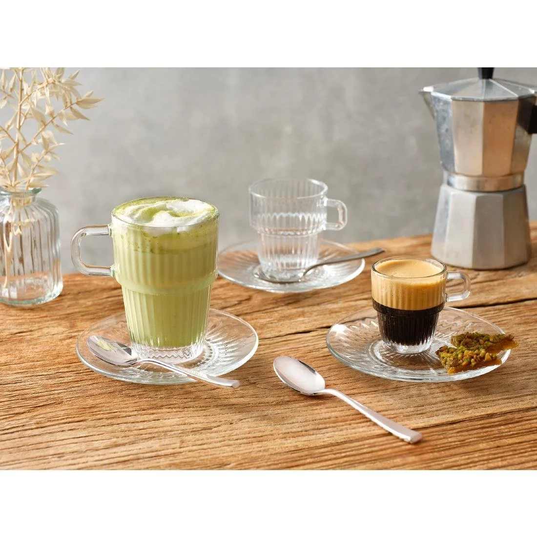 Bormioli Rocco Barshine Double Espresso Saucers 140mm (12 Pack) - Image 2