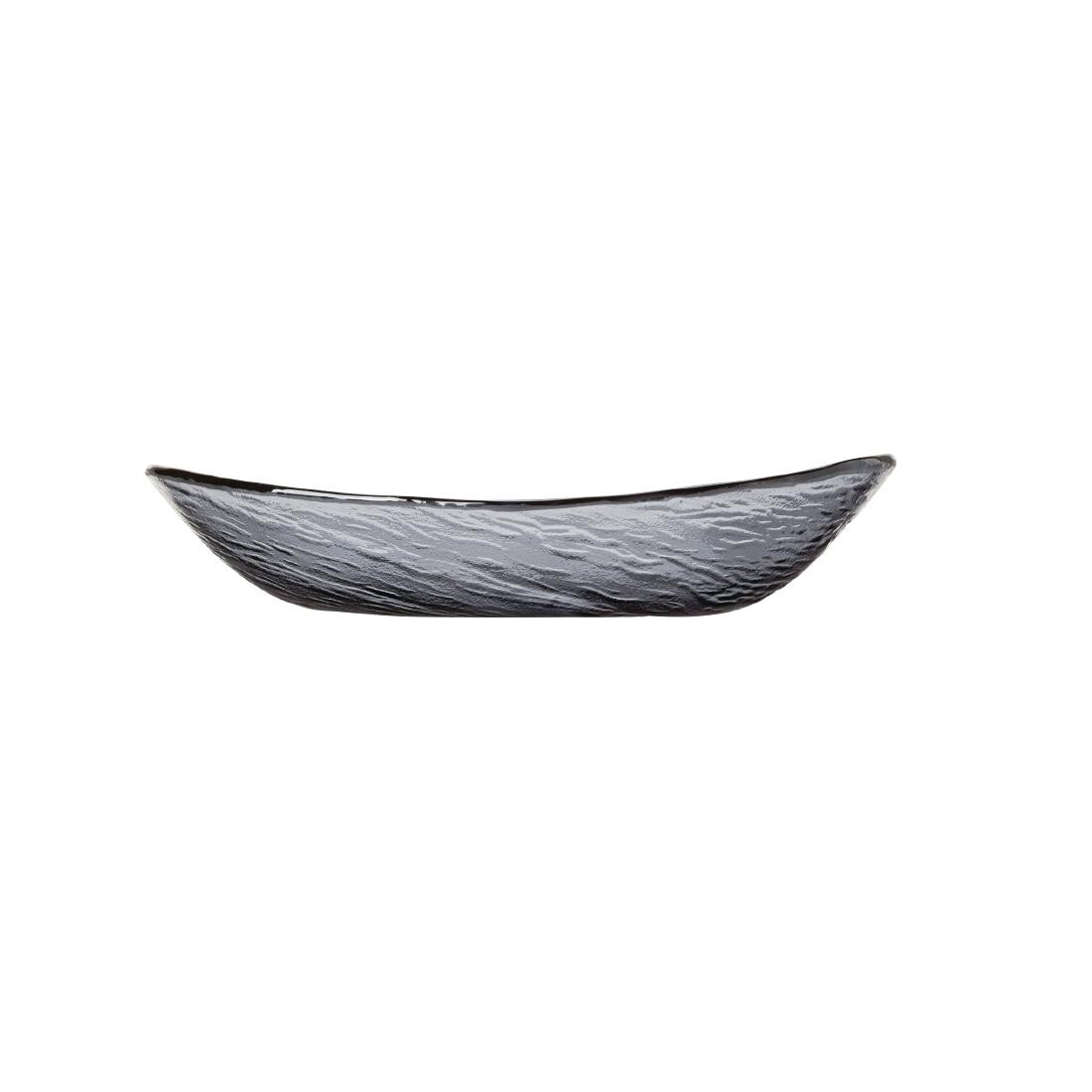 Steelite Scape Glass Smoked Oval Bowls 300mm