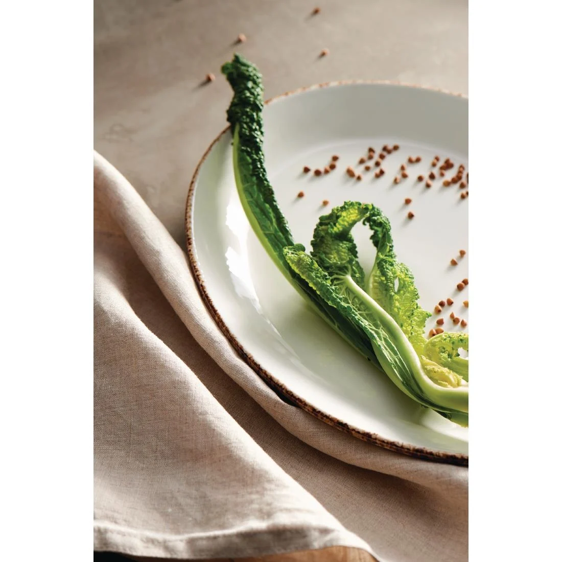 Steelite Brown Dapple Coupe Plates 153mm