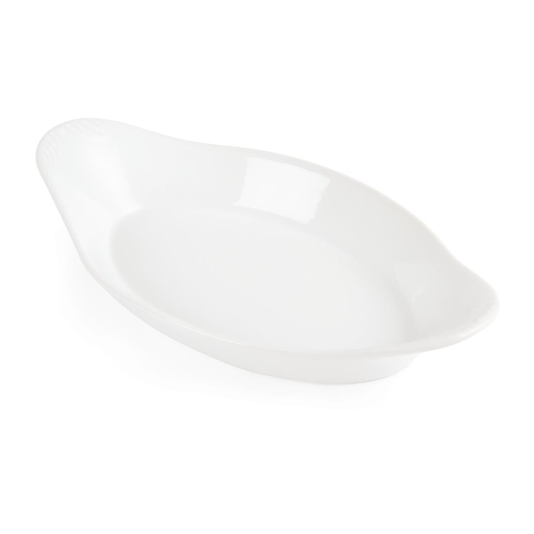 Olympia Whiteware Oval Eared Dishes 229x 127mm