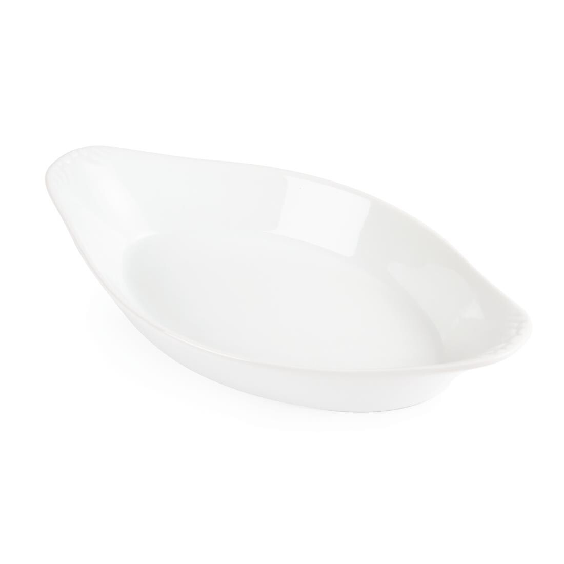 Olympia Whiteware Oval Eared Dishes 262mm