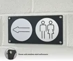 2 Symbol wall mounted directional plaque - Image 2