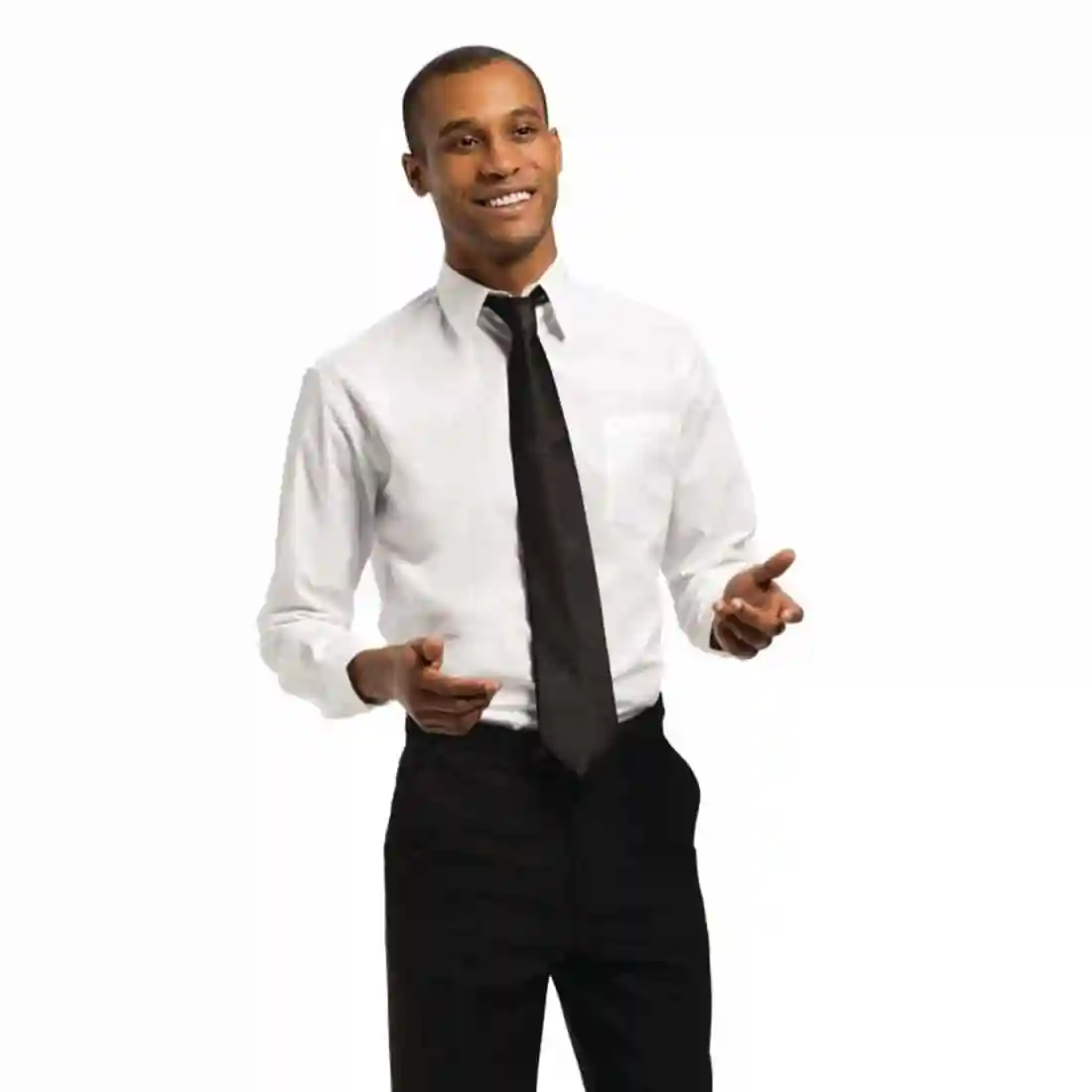Uniform Works Unisex Long Sleeve Shirt White M