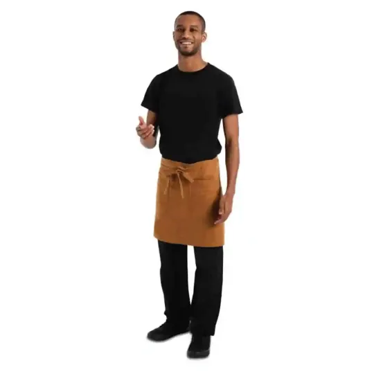 Chef Works Urban Rockford Half Bistro Apron Nutmeg