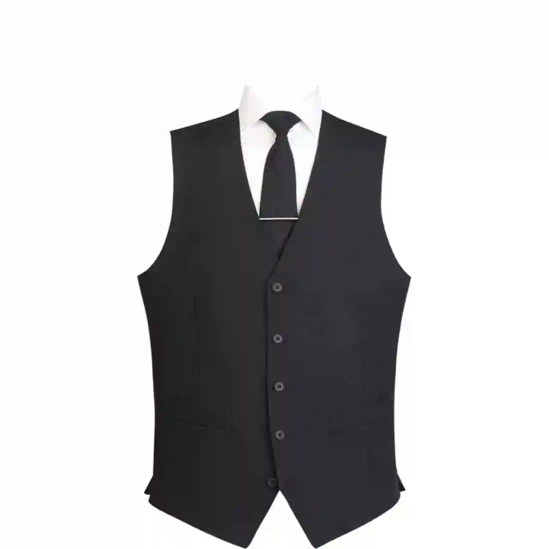 Events Mens Black Waistcoat - Size XS