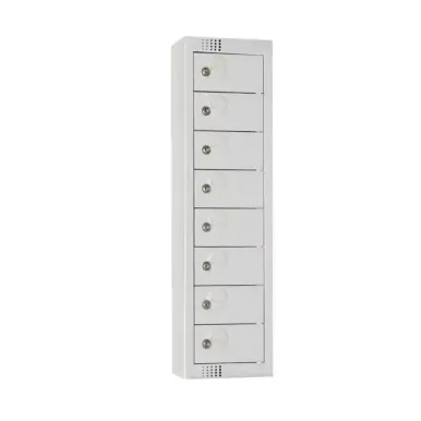 Elite Personal Effects Locker 8 Door Grey Camlock