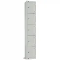 Elite Five Door Manual Combination Locker Locker Grey