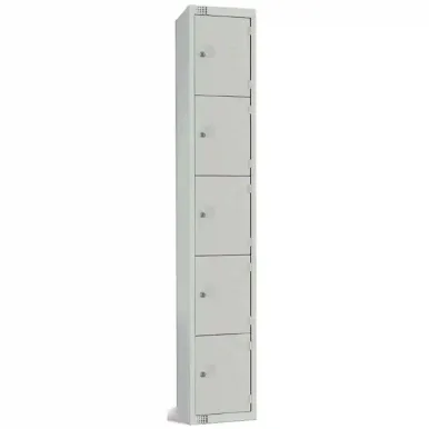 Elite Five Door Manual Combination Locker Locker Grey
