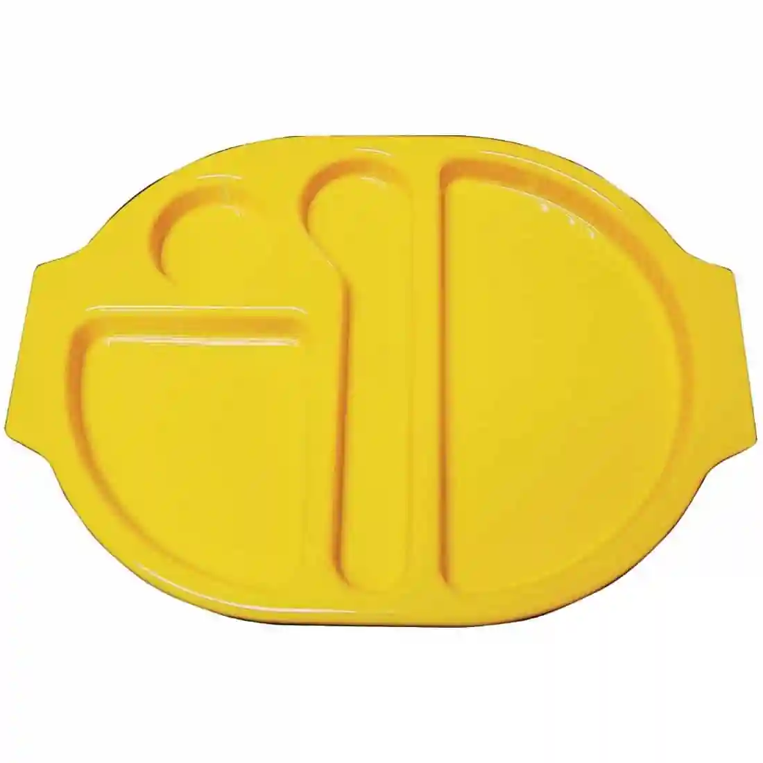 Kristallon Plastic Food Compartment Tray Small Yellow