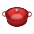 Le Creuset Cast Iron Round Casserole 24cm 4.2L Cerise