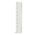 Elite Eight Door Coin Return Locker White