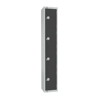 Elite Four Door Coin Return Locker Graphite Grey